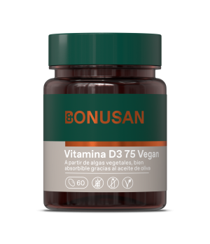 BONUSAN VITAMIN D3 75MCG VEGANA 60CAP