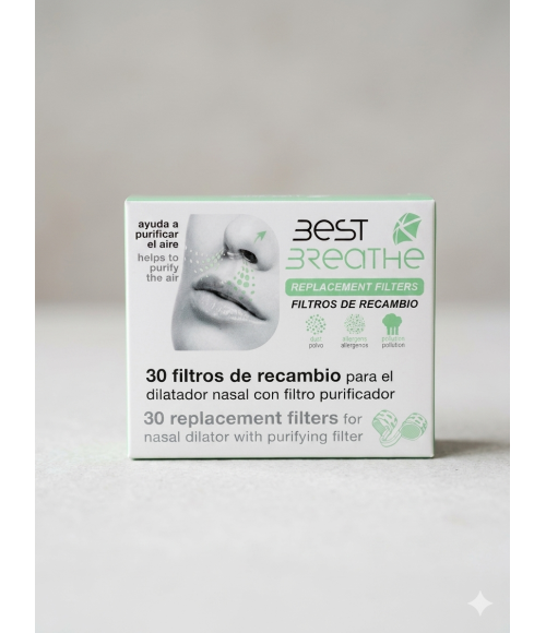 BREST BREATHE FILTRO NASAL ANATOMICO RECAMBIOS 30 UNIDADES