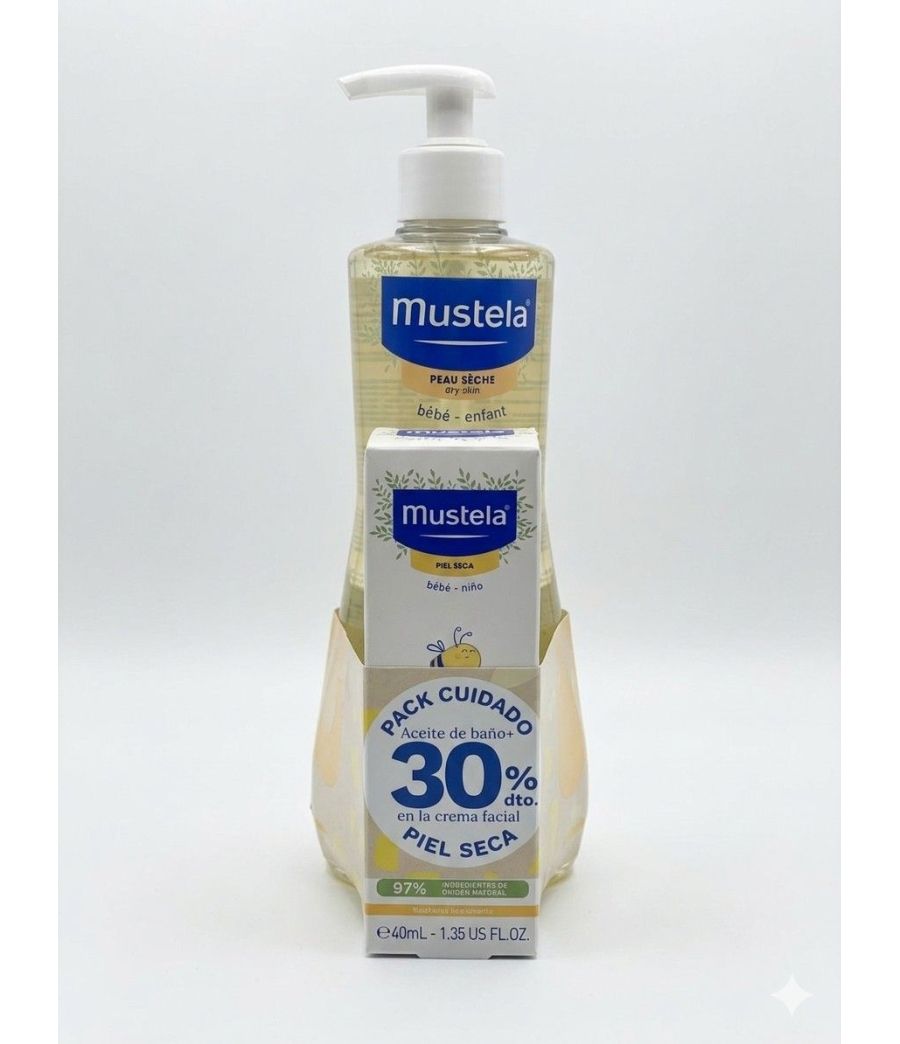 DUPLO MUSTELA BEBE ACEITE BAÑO + CC. 30% DESCUENTO