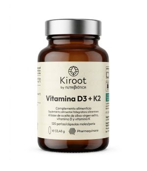 VITAMINA D3 + K2 KIROOT 120 PERLAS