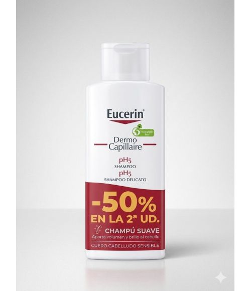DUPLO EUCERIN CHAMPU DERMO CAPILLAIRE 2 UNIDAD -50%