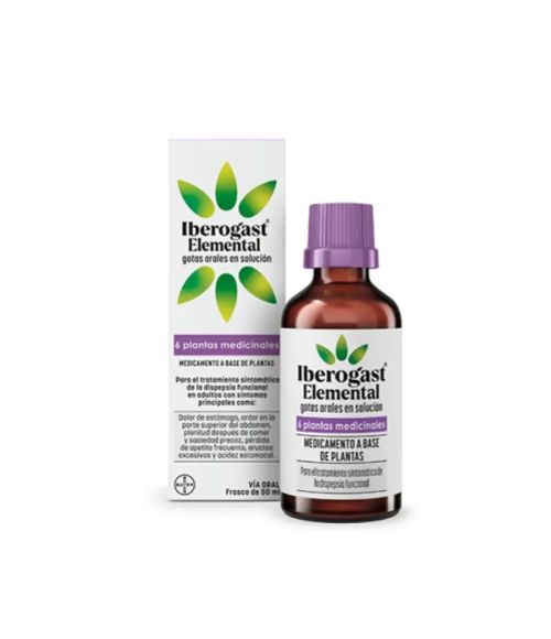 IBEROGAST ELEMENTAL 1 FRASCO GOTAS ORALES EN SOLUCION 50 ML