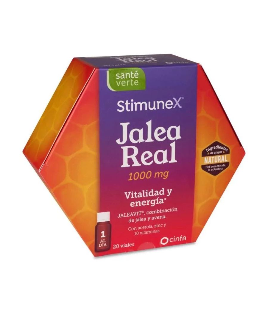 SANTE VERTE STIMUNEX JALEA REAL VITALIDAD Y ENERGIA 20 VIALES 10 ML