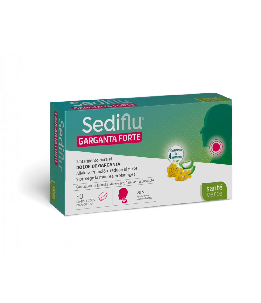 SANTE VERTE SEDIFLU GARGANTA FORTE 20 COMPRIMIDOS PARA CHUPAR