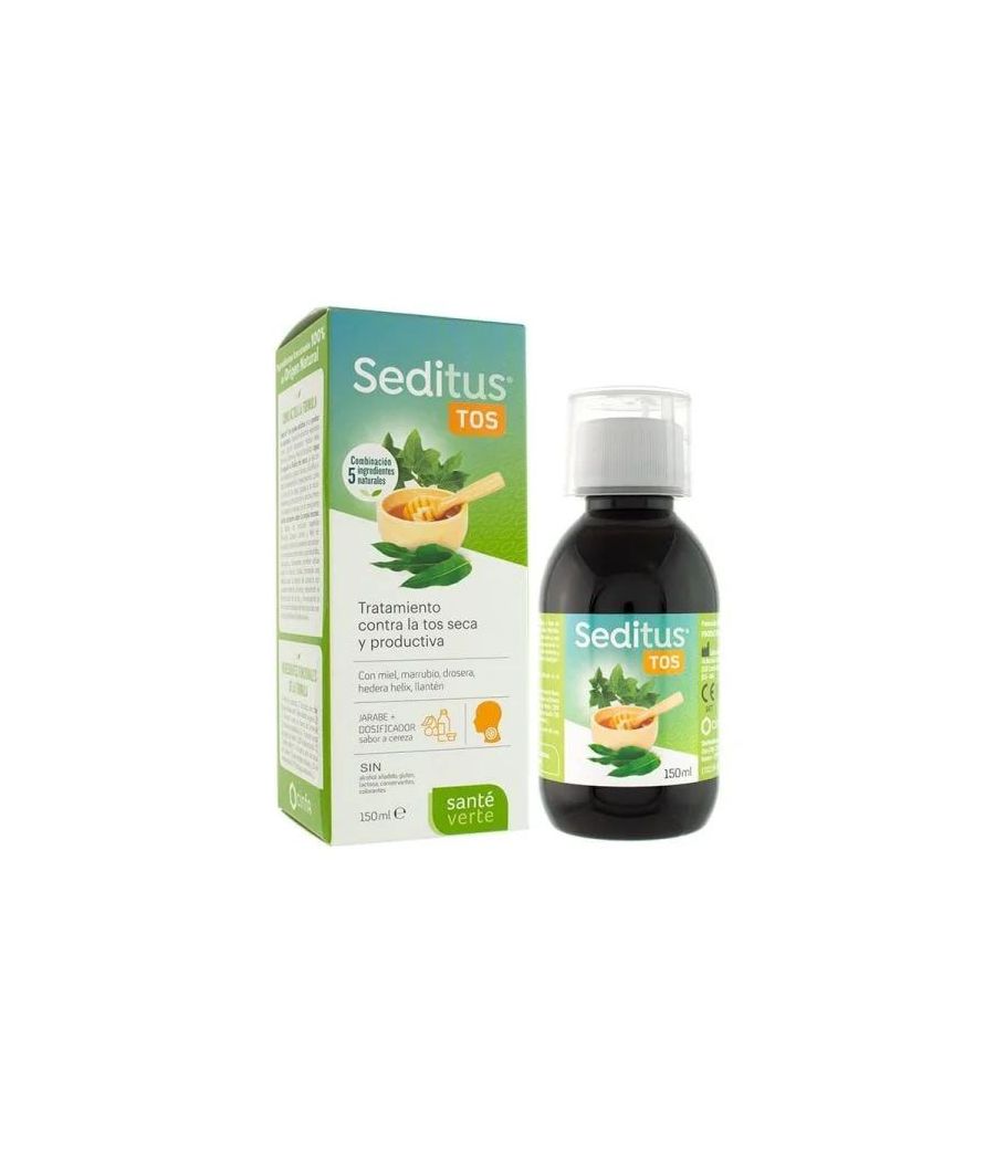 SANTE VERTE SEDITUS TOS ADULTO 1 FRASCO 200 ML SABOR CEREZA