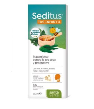 SANTE VERTE SEDITUS TOS INFANTIL 1 FRASCO 200 ML SABOR CEREZA