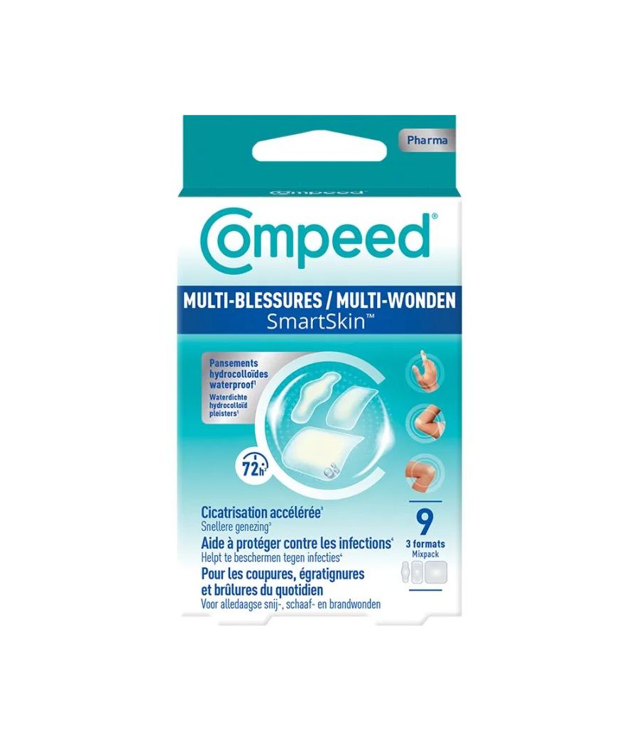 COMPEED MULTI-HERIDAS HIDROCOLOIDE 9 UNIDADES SURTIDO