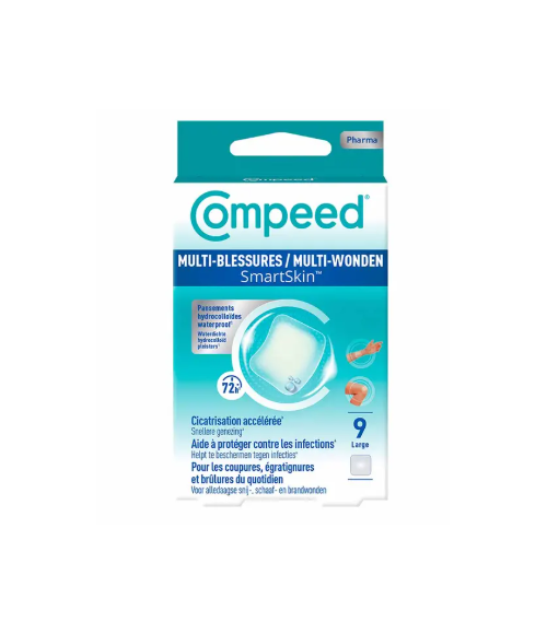 COMPEED MULTI-HERIDAS HIDROCOLOIDE 9 UNIDADES TAMAÑO GRANDE