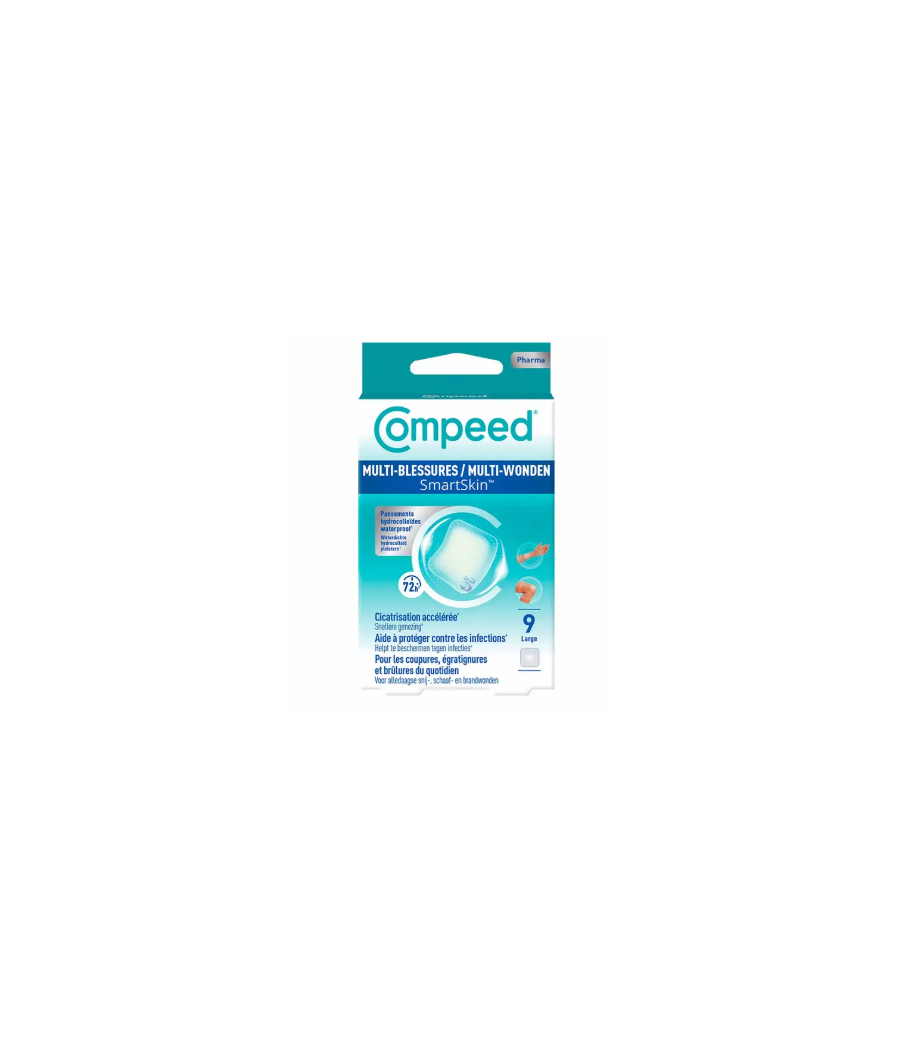 COMPEED MULTI-HERIDAS HIDROCOLOIDE 9 UNIDADES TAMAÑO GRANDE