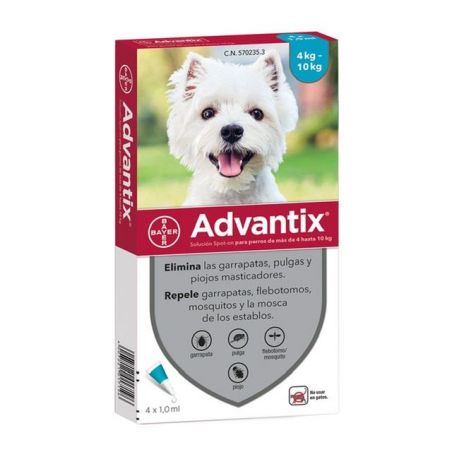 ADVANTIX 4 1 ML (DE 4 A 10 KG) PIPETAS