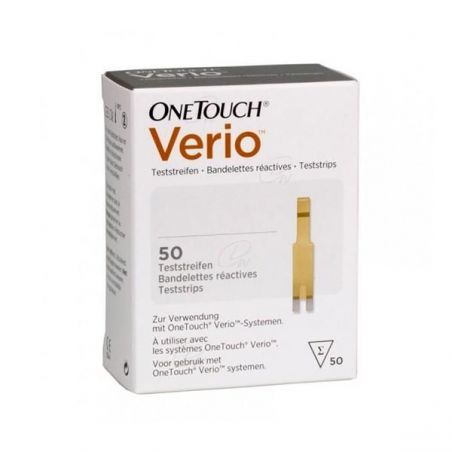 TIRAS REACTIVAS GLUCEMIA ONETOUCH VERIO 50 UNIDADES