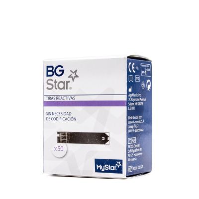 TIRAS REACTIVAS GLUCEMIA BGSTAR 50 UNIDADES