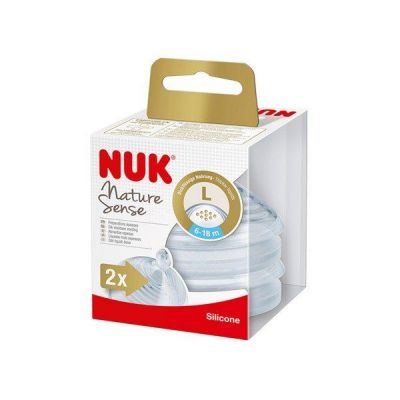 TETINA NUK FC+ 6-18M XL SIL 2U