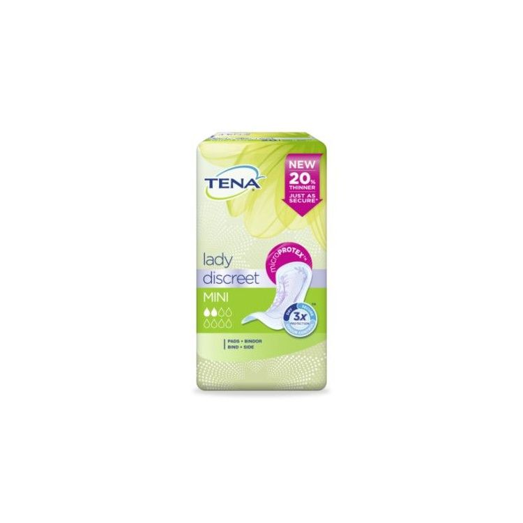 TENA DISCREET COMPRE MINI 20UN