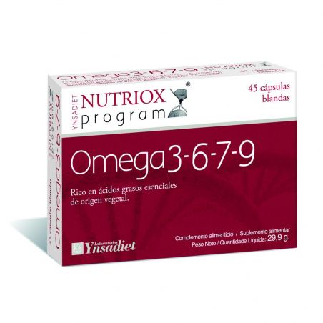 TCUIDA OMEGA 3-6-7-9 45CAP NUTRIOX