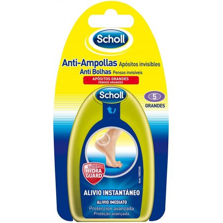 SCHOLL APOSITOS HIDROCOLOIDE AMPOLLAS 2 U GDE + 3 U PEQ 3 + 1 DEDOS
