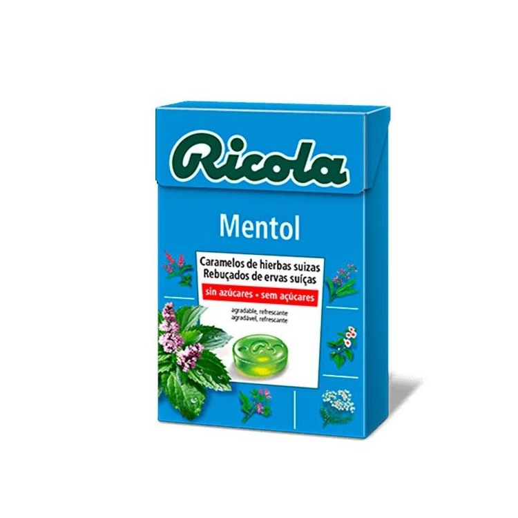 RICOLA CARAMELOS SIN AZUCAR 1 ENVASE 50 G SABOR MENTOL