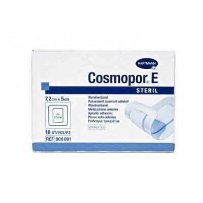 COSMOPOR E APOSITO ESTERIL 10 UNIDADES 7,2 cm x 5 cm