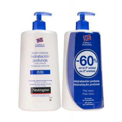 NEUTROGENA FORMULA NORUEGA LOCION CORPORAL HIDRATACION PROFUNDA PIEL SECA 2 ENVASES 750 ml DUPLO