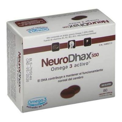 NEURODHAX OMEGA 550 MG 80 CAPS