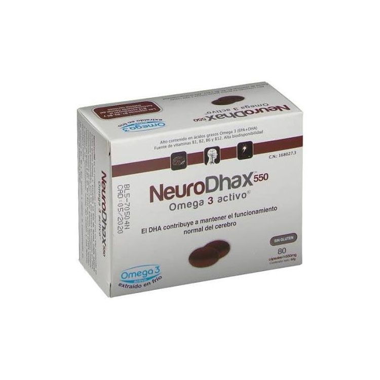 NEURODHAX OMEGA 550 MG 80 CAPS