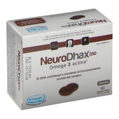 NEURODHAX OMEGA 550 MG 80 CAPS