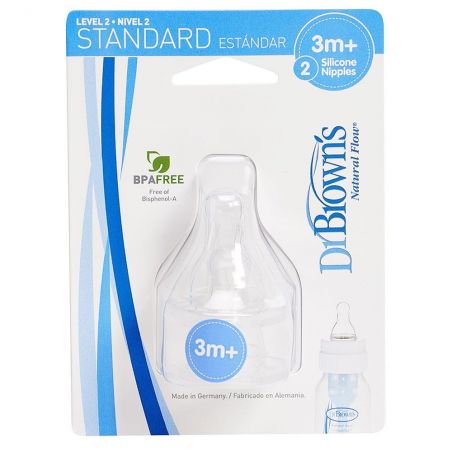 TETINA BROWNS SIL 3-6M STD 2U