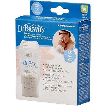 DR BROWN´S BOLSAS PARA ALMACENAR LECHE MATERNA 25 U