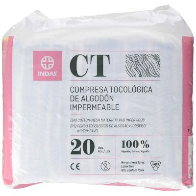 COMPRESA MATERNITY ALGODON 20U