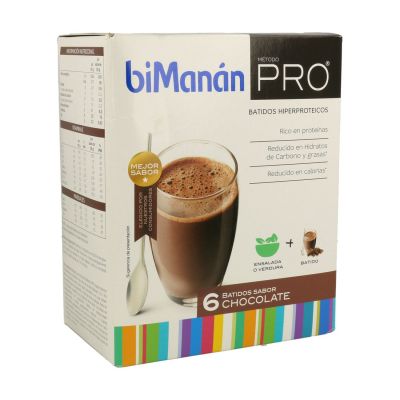 BIMANAN METODO PRO BATIDO HIPERPROTEICA E HIPOCALORICA 6 BATIDOS SABOR CHOCOLATE