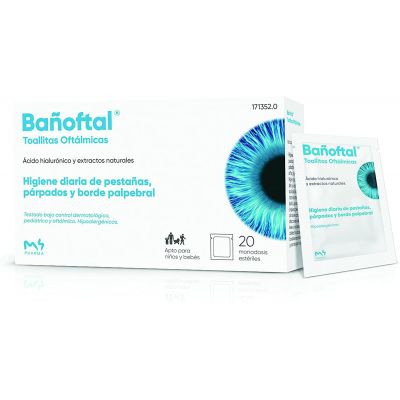 BAÑOFTAL TOALLITAS OCUL 20 UD