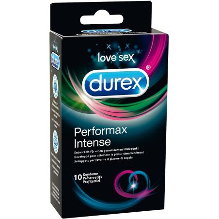 DUREX PERFORMAX INTENSE - MUTUAL CLIMAX PRESERVATIVOS 10 PRESERVATIVOS