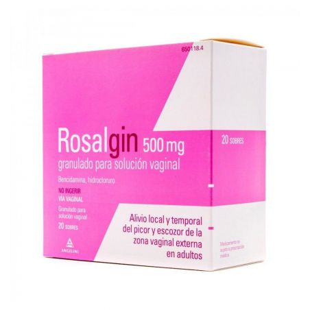 ROSALGIN 500 mg 10 SOBRES GRANULADO PARA SOLUCION VAGINAL
