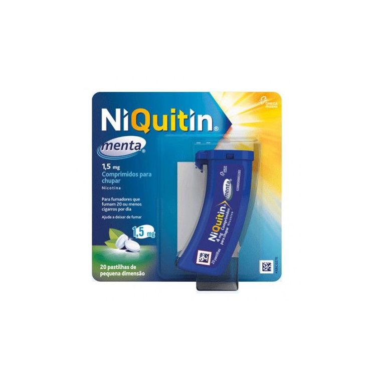 NIQUITIN 1,5 mg 20 COMPRIMIDOS PARA CHUPAR (SABOR MENTA)