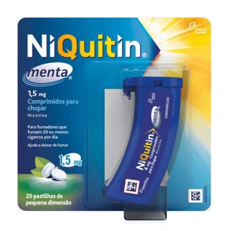 NIQUITIN 1,5 mg 20 COMPRIMIDOS PARA CHUPAR (SABOR MENTA)