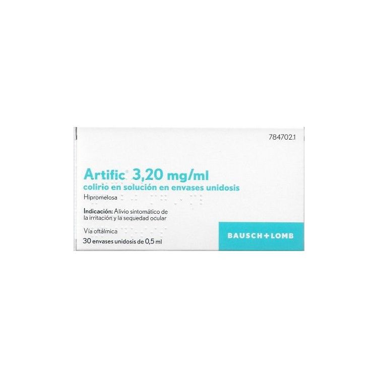 ARTIFIC 3,2 mg/ml COLIRIO EN SOLUCION 30 MONODOSIS 0,5 ml
