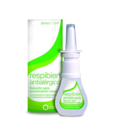 RESPIBIEN ANTIALERGICO 0,5 mg/ml + 0,5 mg/ml SOLUCION PARA PULVERIZACION NASAL 1 FRASCO 15 ml