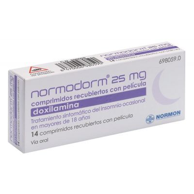 NORMODORM 25 mg 14 COMPRIMIDOS RECUBIERTOS