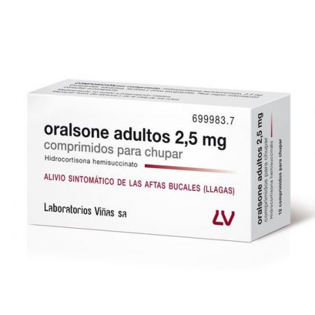 ORALSONE ADULTOS 2,5 mg 12 COMPRIMIDOS PARA CHUPAR