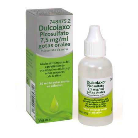 DULCOLAX PICOSULFATO 7,5 mg/ml GOTAS ORALES EN SOLUCION 1 FRASCO 30 ml