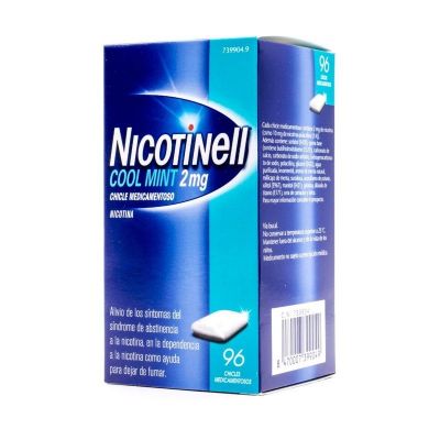 NICOTINELL COOL MINT 2 mg 96 CHICLES MEDICAMENTOSOS