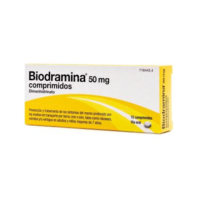 BIODRAMINA 50 mg 12 COMPRIMIDOS