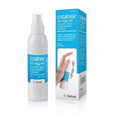 CRISTALMINA 10 mg/ml SOLUCION PARA PULVERIZACION CUTANEA 1 FRASCO 125 ml