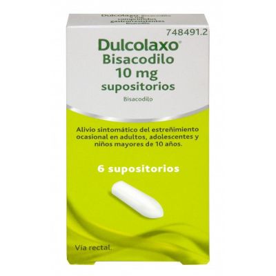 DULCOLAXO BISACODILO 10 MG 6 SUPOSITORIOS