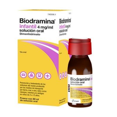 BIODRAMINA INFANTIL 4 mg/ml SOLUCION ORAL 1 FRASCO 60 ml
