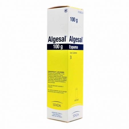 ALGESAL 10 mg/g + 100 mg/g ESPUMA CUTANEA 1 ENVASE A PRESION 100 g