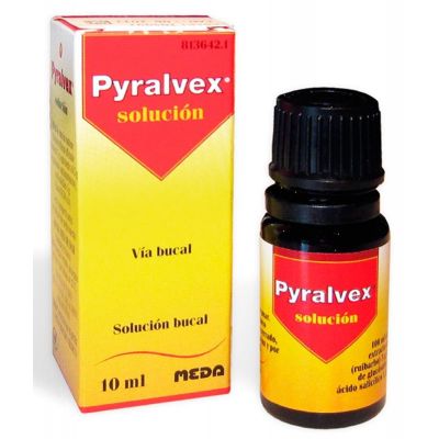 PYRALVEX 10 mg/ml + 50 mg/ml SOLUCION BUCAL 1 FRASCO 10 ml