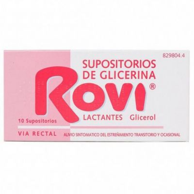 SUPOSITORIOS DE GLICERINA ROVI LACTANTES 0,672 g 10 SUPOSITORIOS