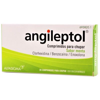 ANGILEPTOL 30 COMPRIMIDOS PARA CHUPAR (SABOR MENTA)