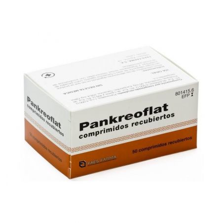 PANKREOFLAT 172 MG/80 MG 50 COMPRIMIDOS RECUBIERTOS